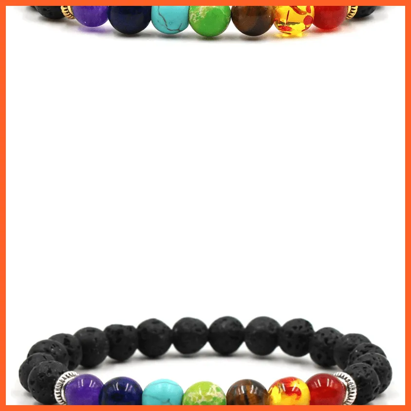 Seven Chakra Bracelet For Peach