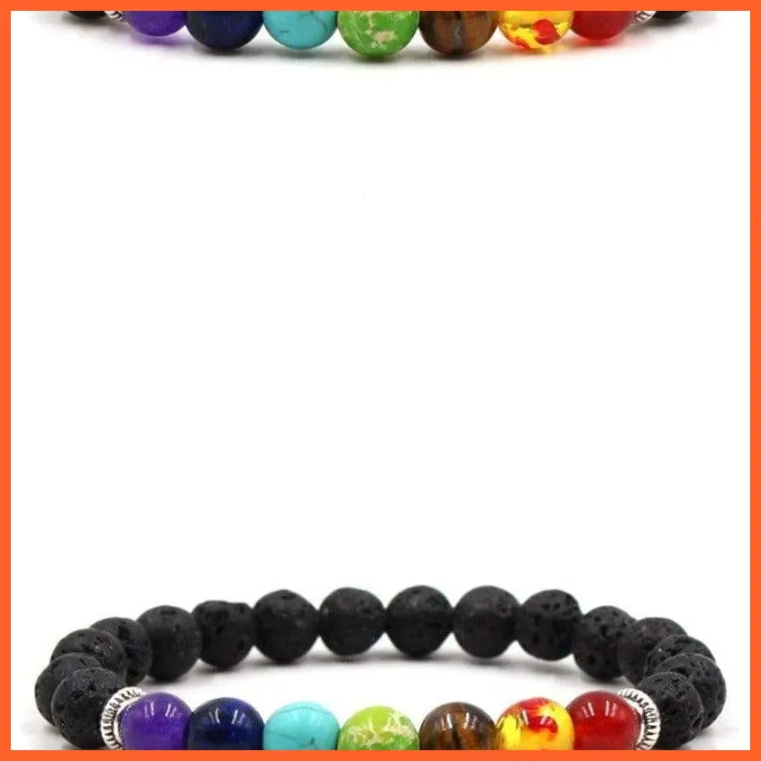 Seven Chakra Bracelet For Peach