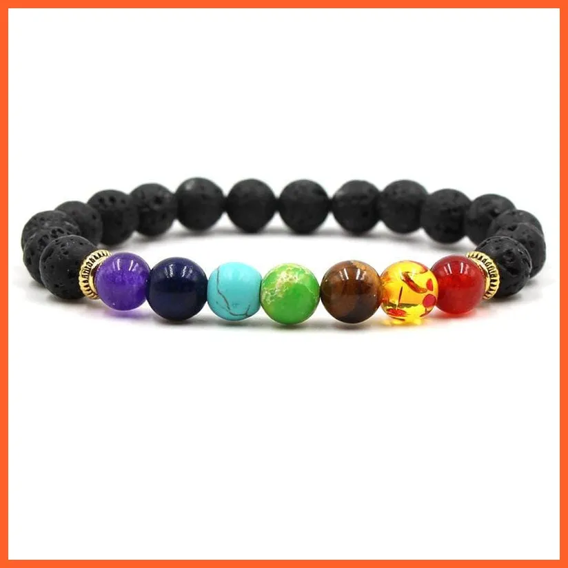Seven Chakra Bracelet For Peach