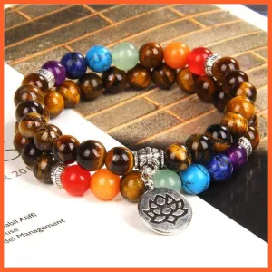 Seven Chakra Yoga Energy Bracelets | Energy Peace Meditation Bracelets