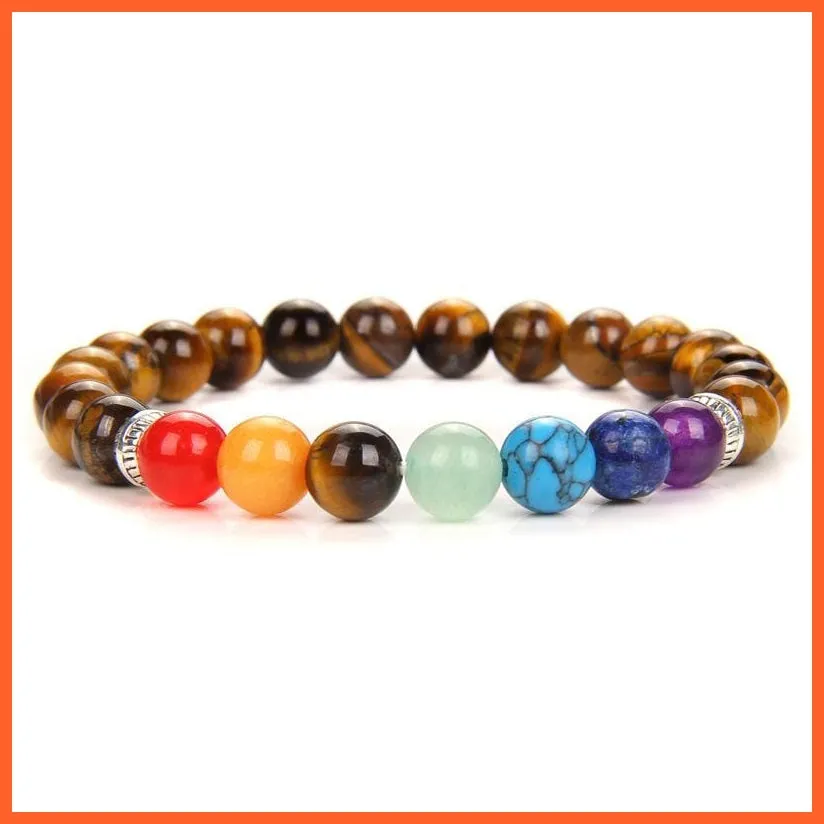 Seven Chakra Yoga Energy Bracelets | Energy Peace Meditation Bracelets