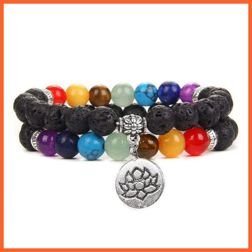 Seven Chakra Yoga Energy Bracelets | Energy Peace Meditation Bracelets