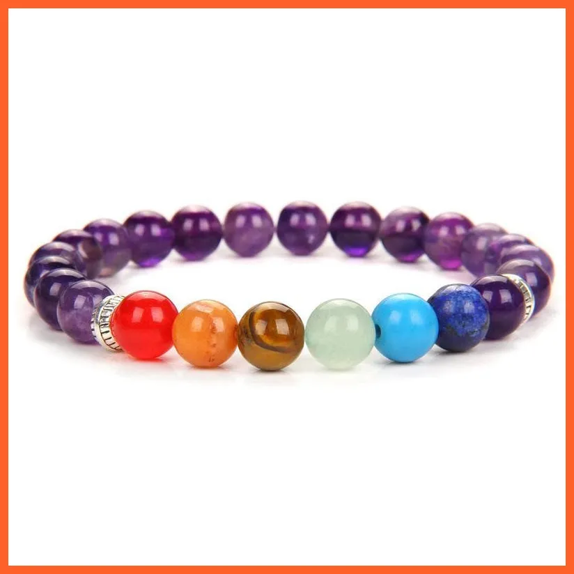 Seven Chakra Yoga Energy Bracelets | Energy Peace Meditation Bracelets
