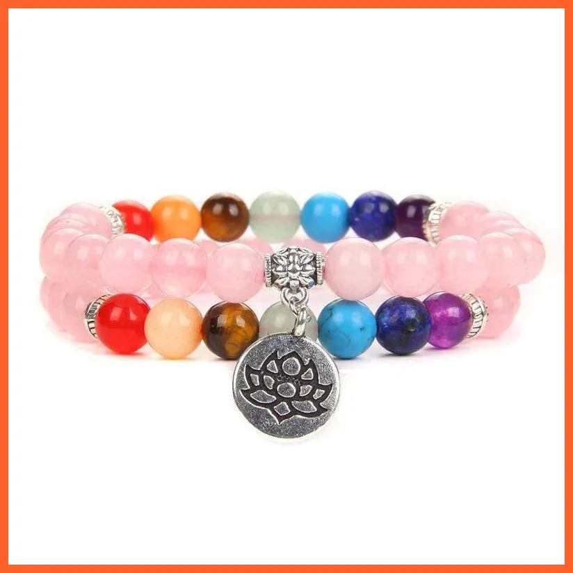 Seven Chakra Yoga Energy Bracelets | Energy Peace Meditation Bracelets