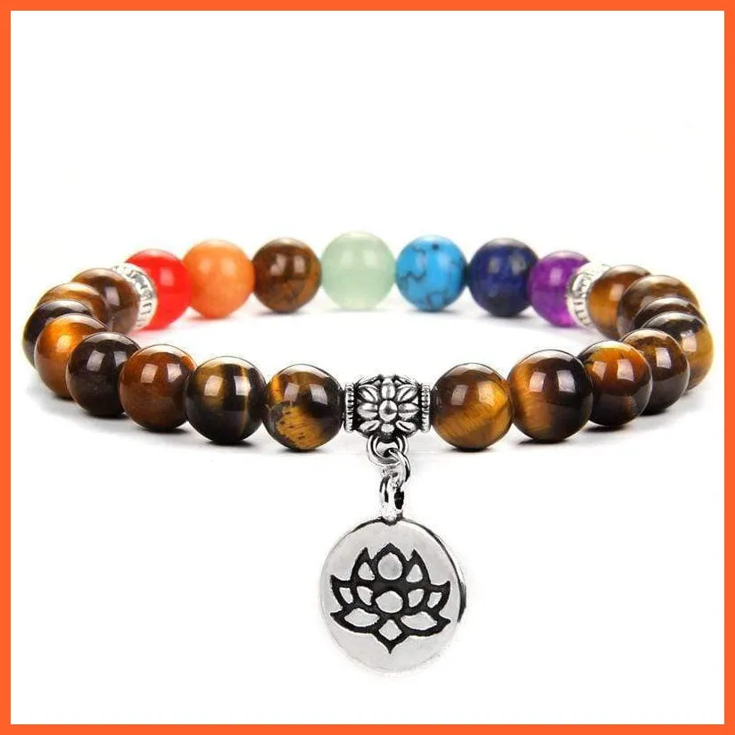Seven Chakra Yoga Energy Bracelets | Energy Peace Meditation Bracelets