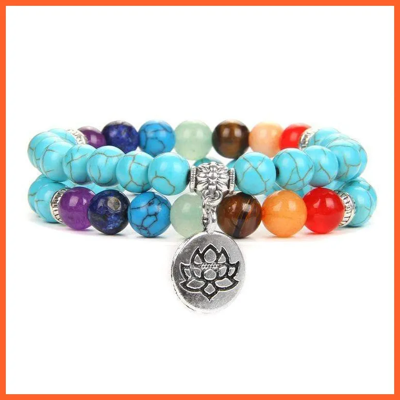 Seven Chakra Yoga Energy Bracelets | Energy Peace Meditation Bracelets