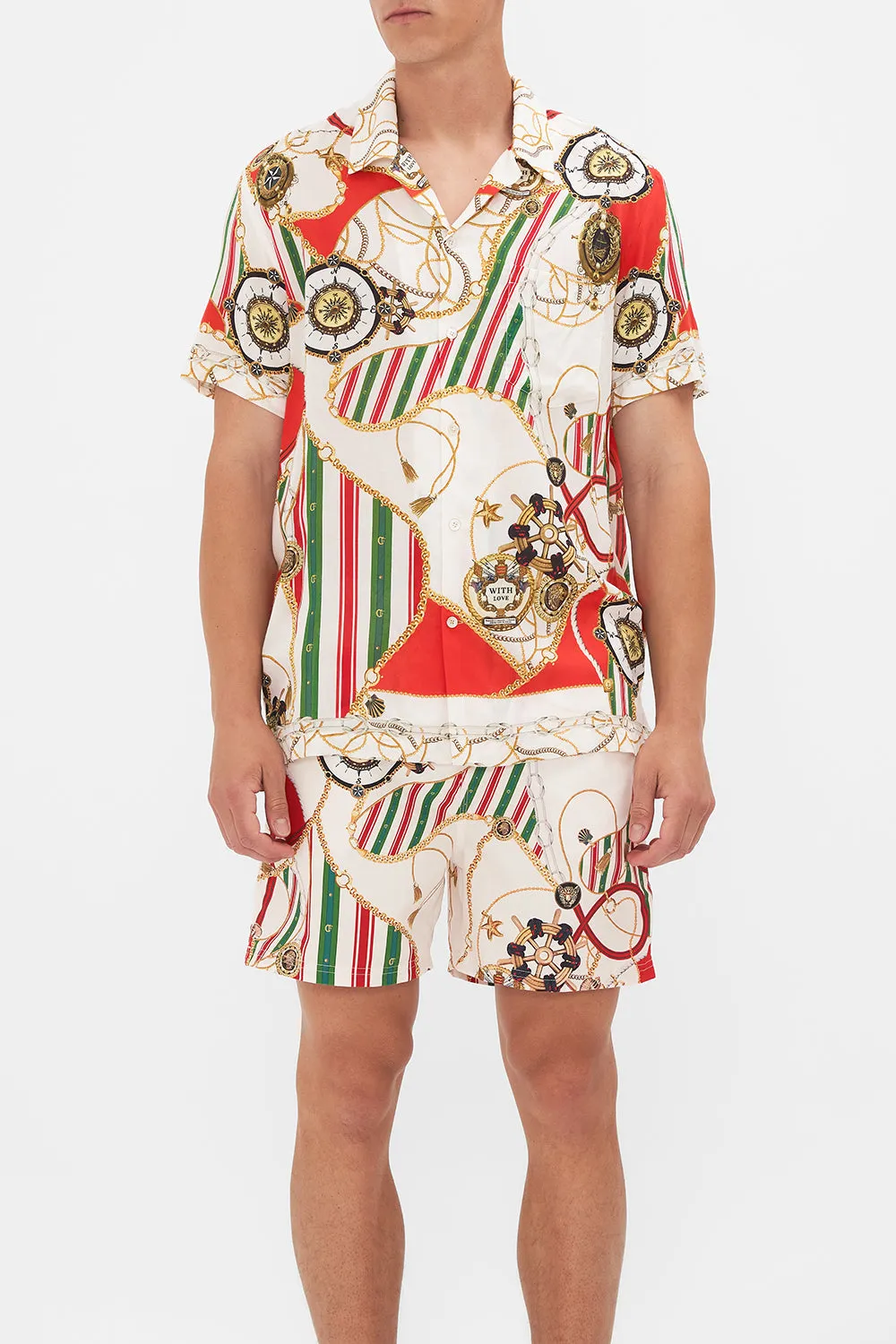 SHORT SLEEVE CAMP COLLARED SHIRT SALUTI SUMMERTIME