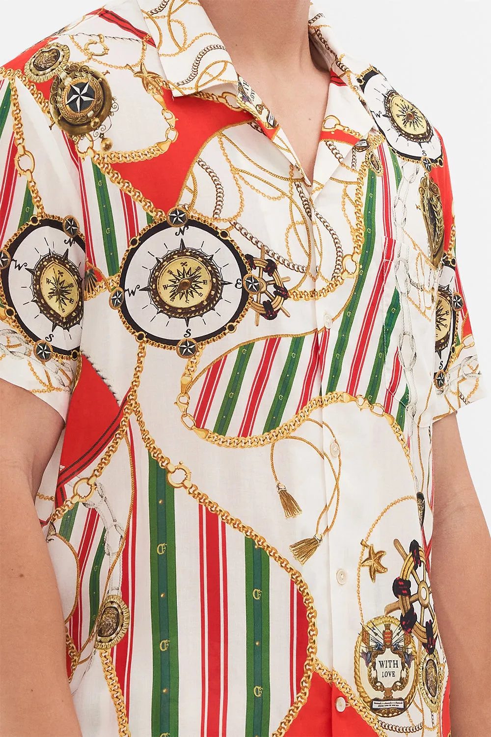 SHORT SLEEVE CAMP COLLARED SHIRT SALUTI SUMMERTIME