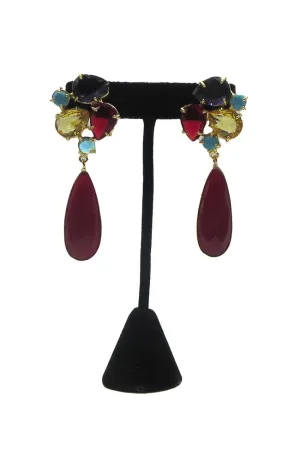 Sibenik Earrings Red