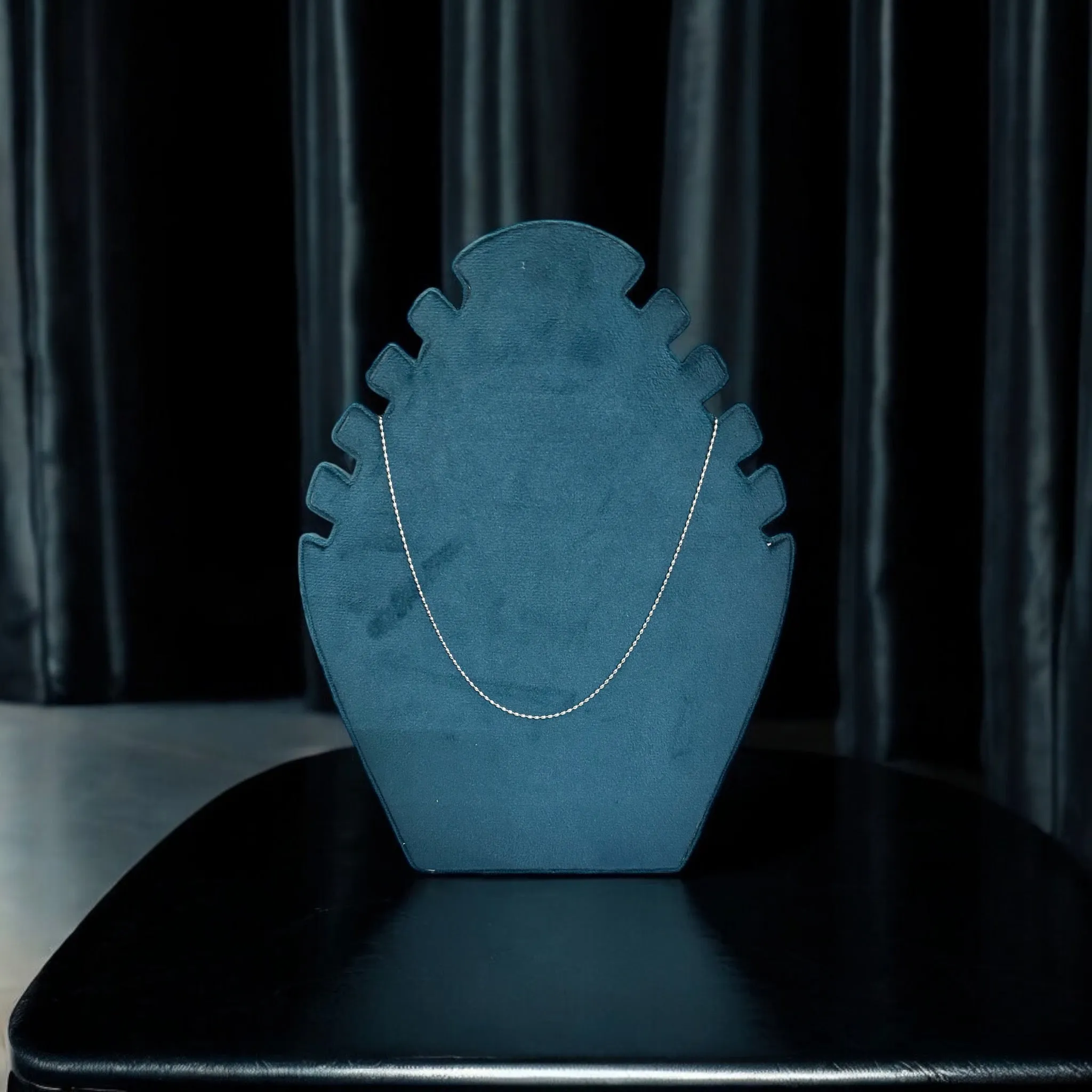Silver Beads minimal Chain