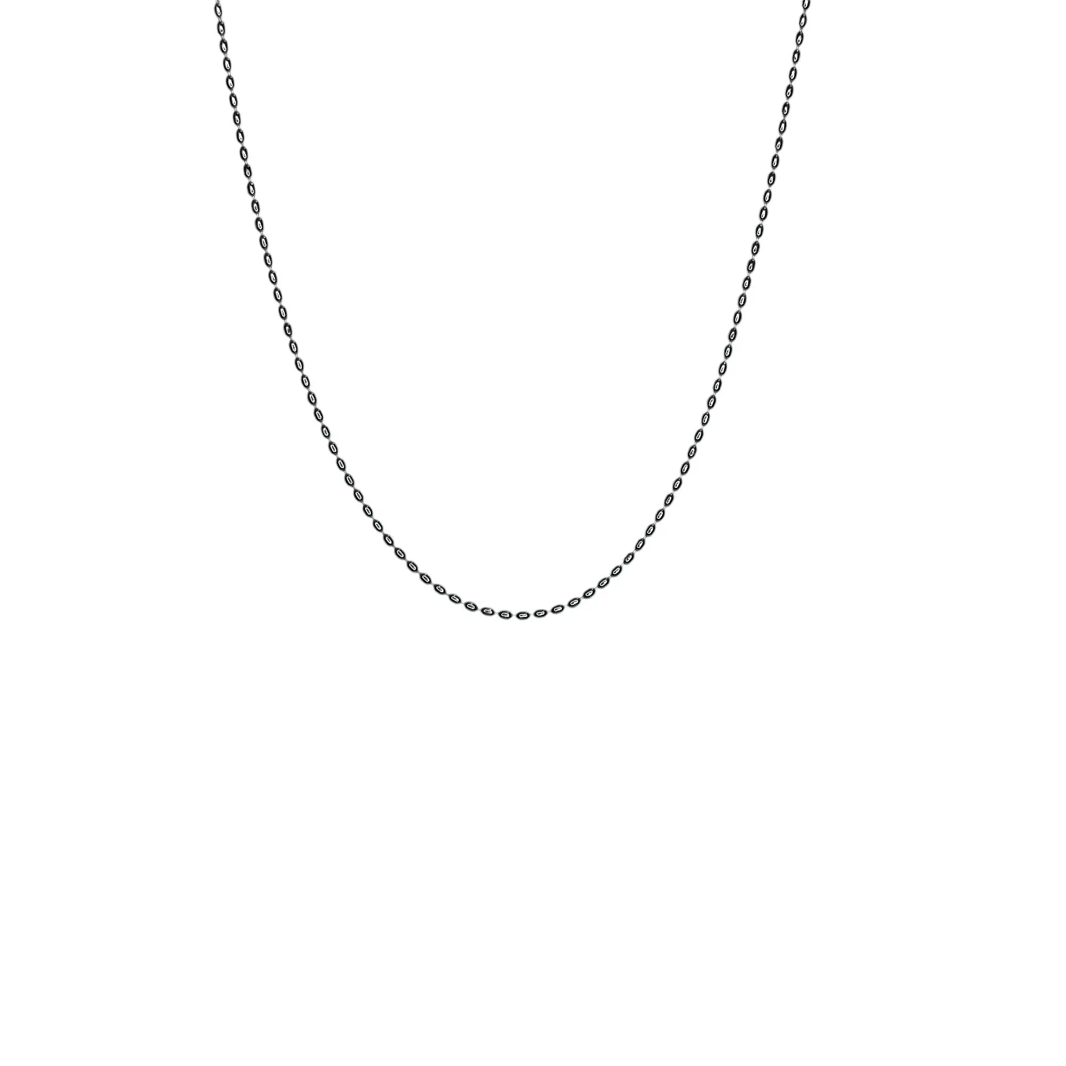Silver Beads minimal Chain