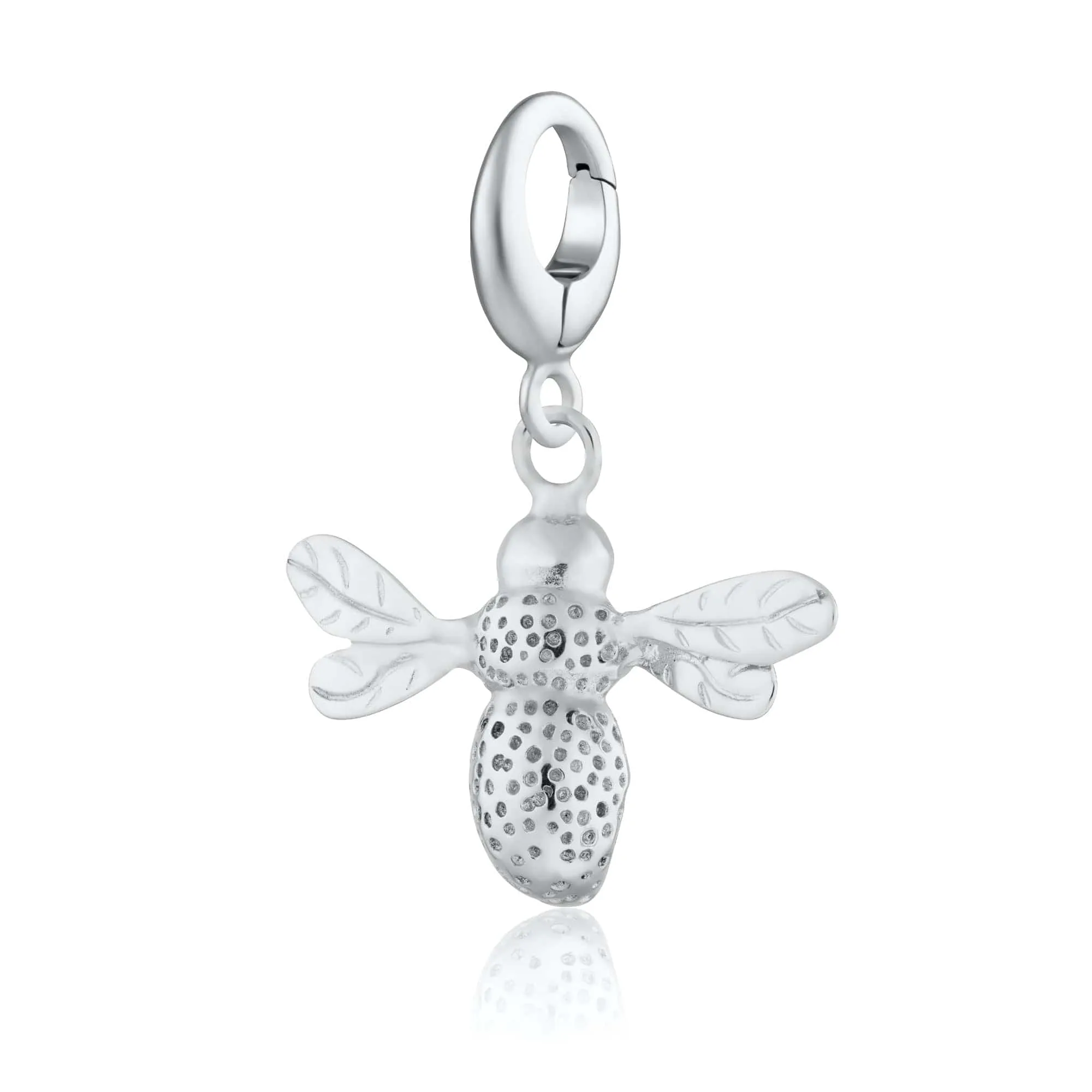 Silver Bee Charm