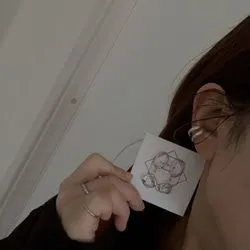 silver950 melt double circle silver pierced earrings resin Clip-on earrings modifiable shaking mode