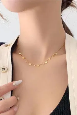 Simple Minimal Necklace Gold