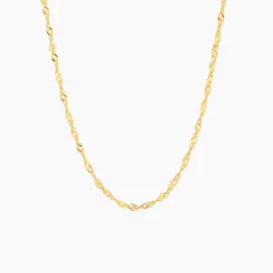 Singapore Chain Necklace - 2mm