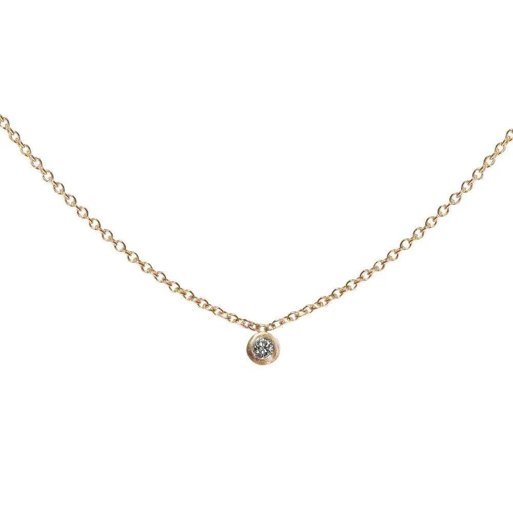 Single Diamond Necklace