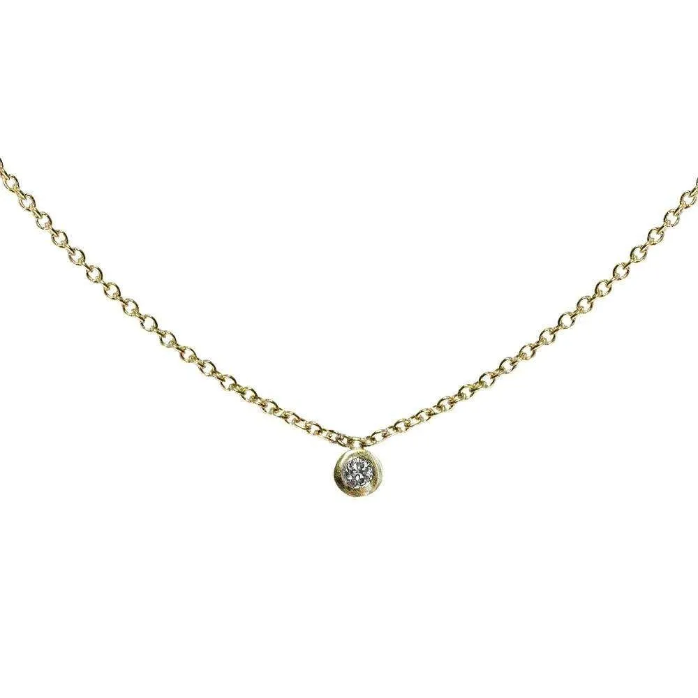 Single Diamond Necklace