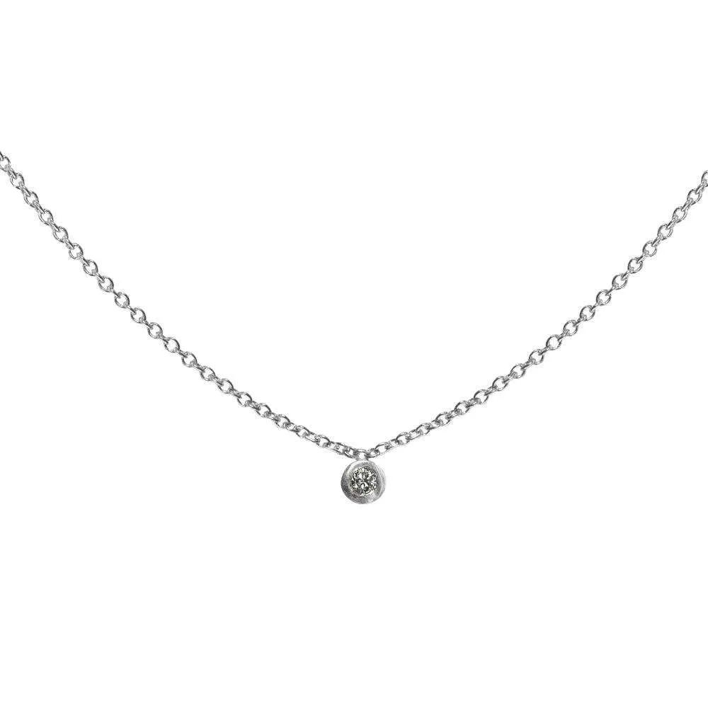 Single Diamond Necklace
