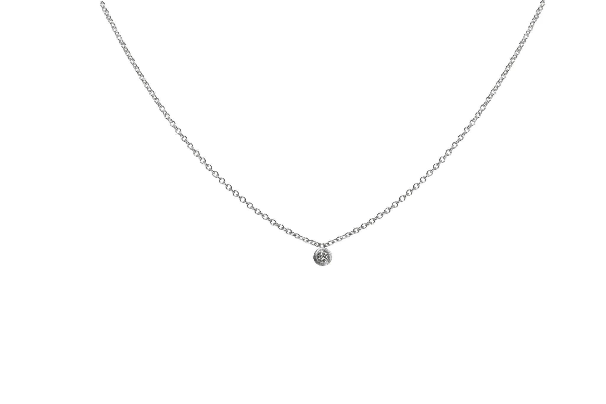 Single Diamond Necklace