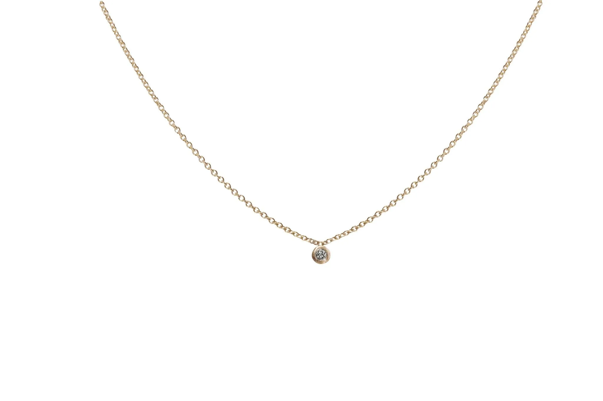 Single Diamond Necklace
