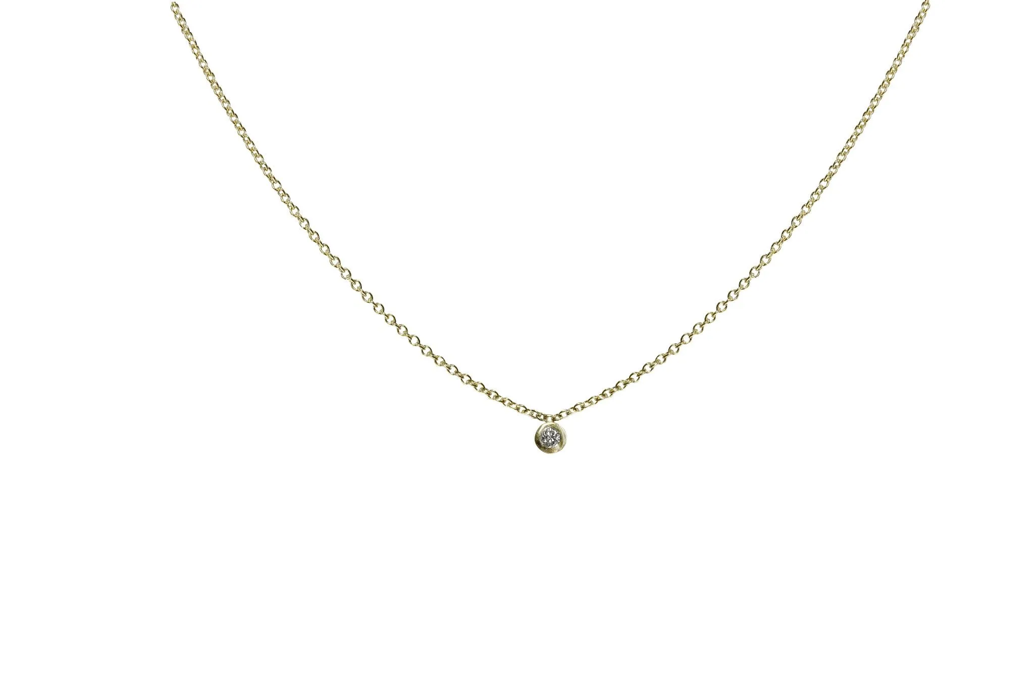 Single Diamond Necklace