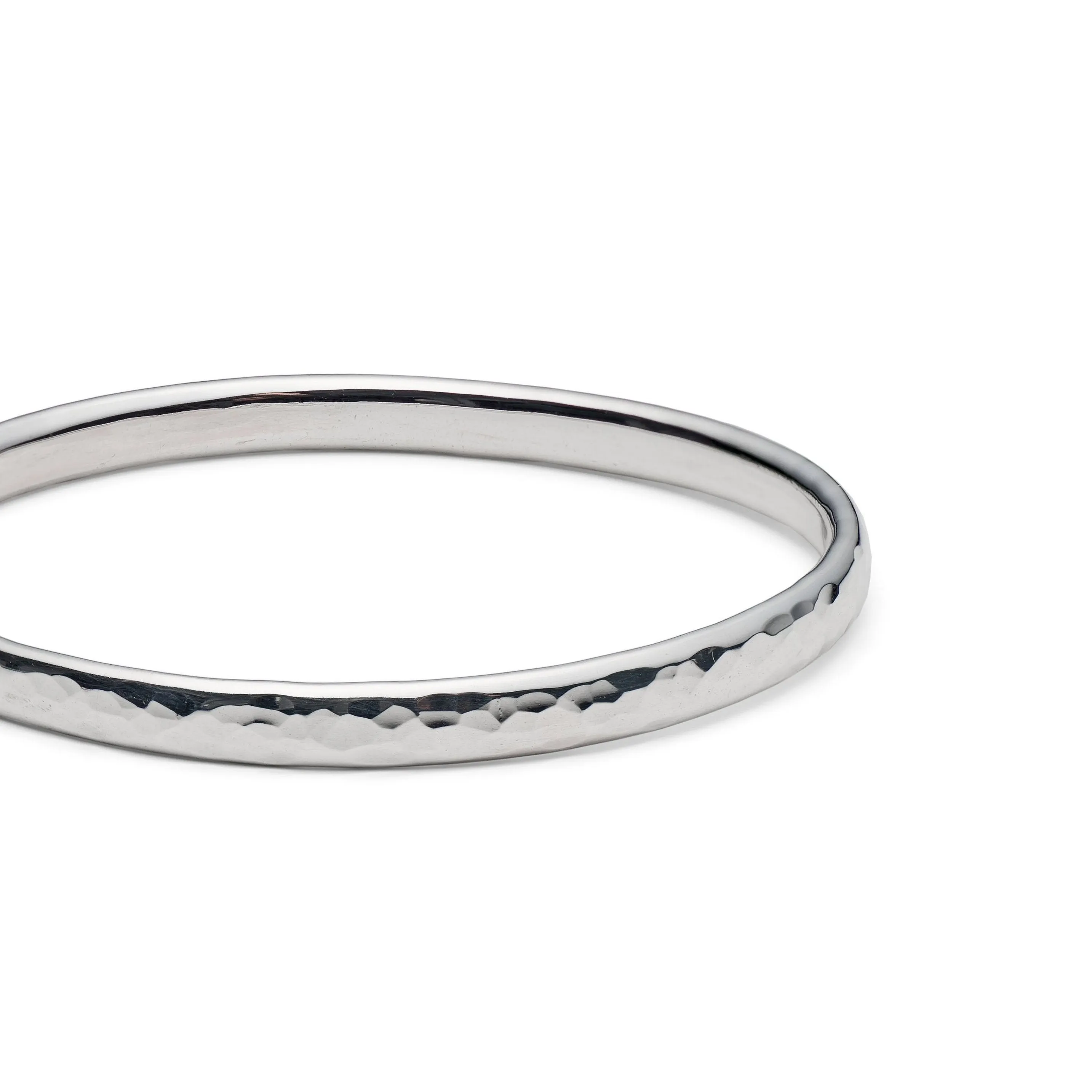 Single Simple Hammered Bangle