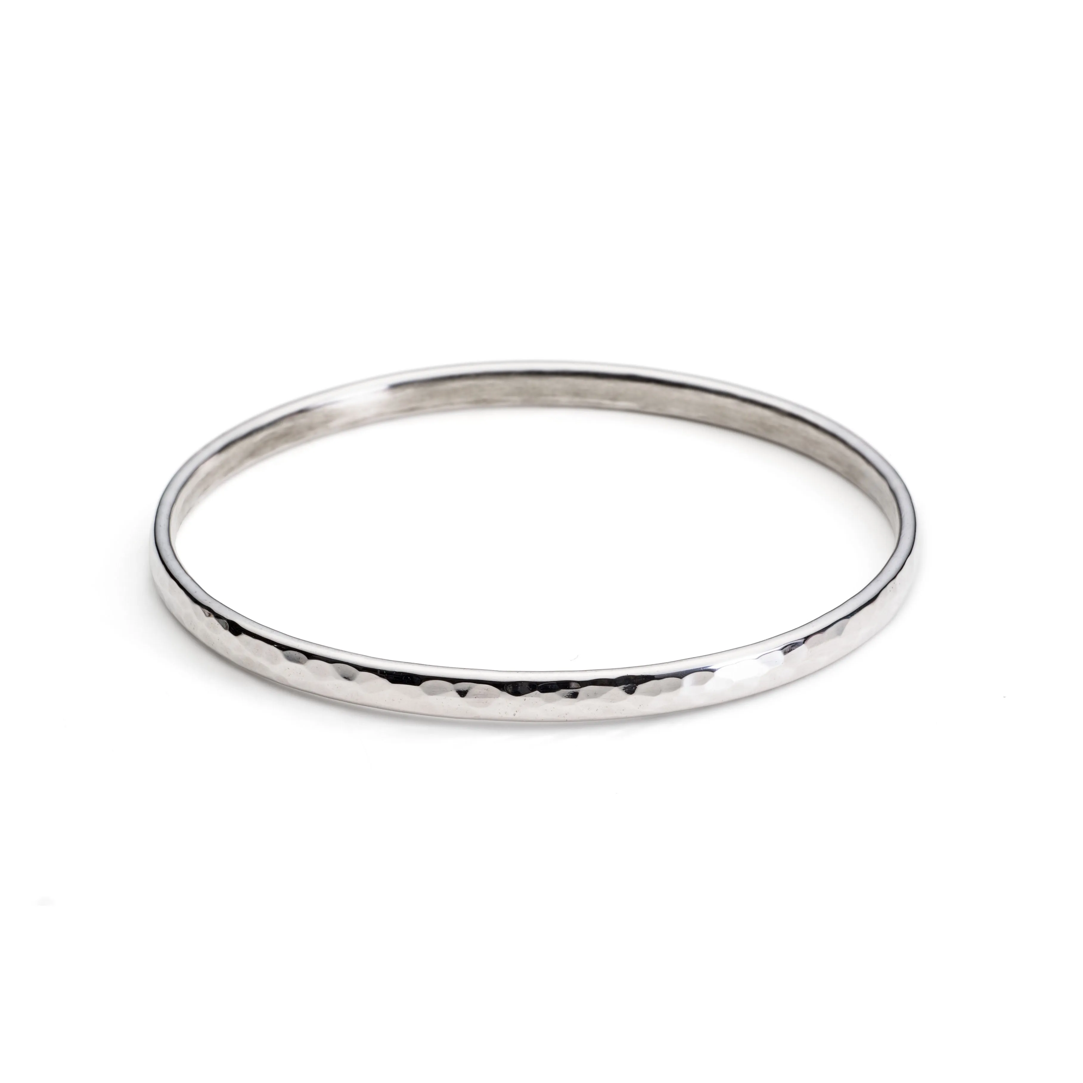 Single Simple Hammered Bangle