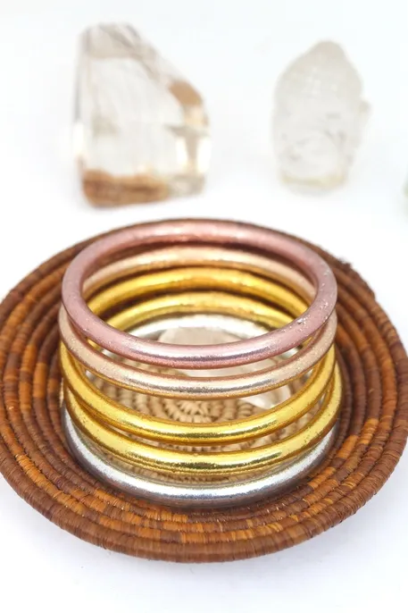 Single Thai Buddhist Temple Bracelet, Mantra Bangle