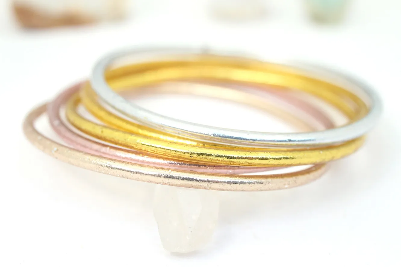 Single Thai Buddhist Temple Bracelet, Mantra Bangle