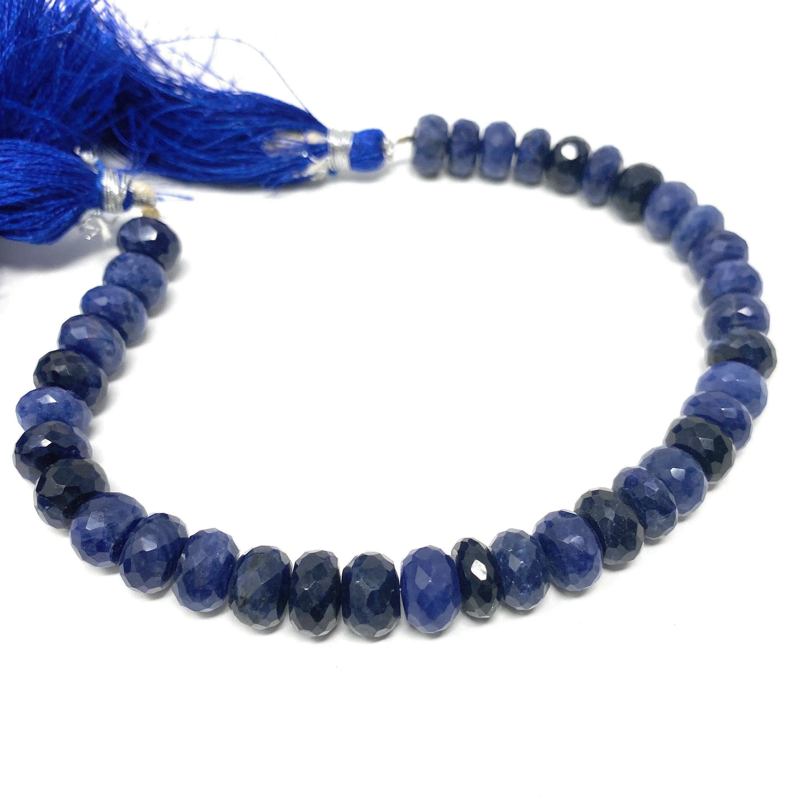 Sodalite Gemstone Beads, Natural Gemstone Beads, Beading Supplies for Jewelry Making, Wholesale Beads, Bulk Beads, 8-9mm, 8"Strand