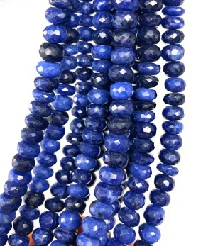 Sodalite Gemstone Beads, Natural Gemstone Beads, Beading Supplies for Jewelry Making, Wholesale Beads, Bulk Beads, 8-9mm, 8"Strand