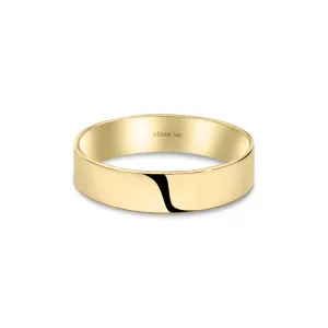 Solid Gold Cigar Band Ring