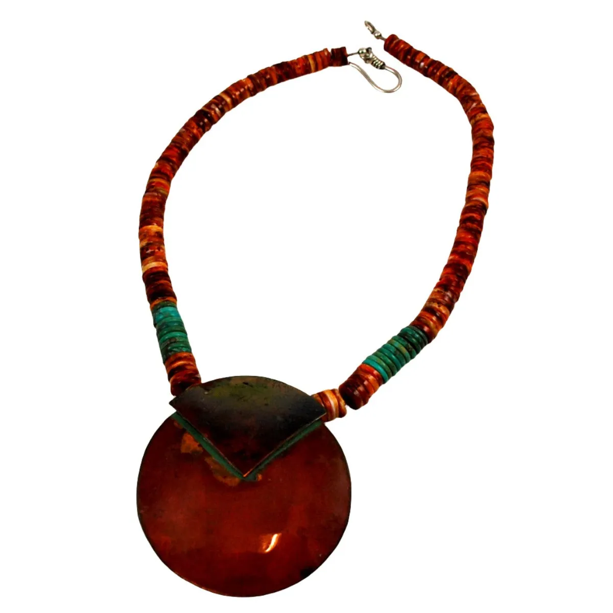 Spiny Oyster Shell & Turquoise Necklace Artisan