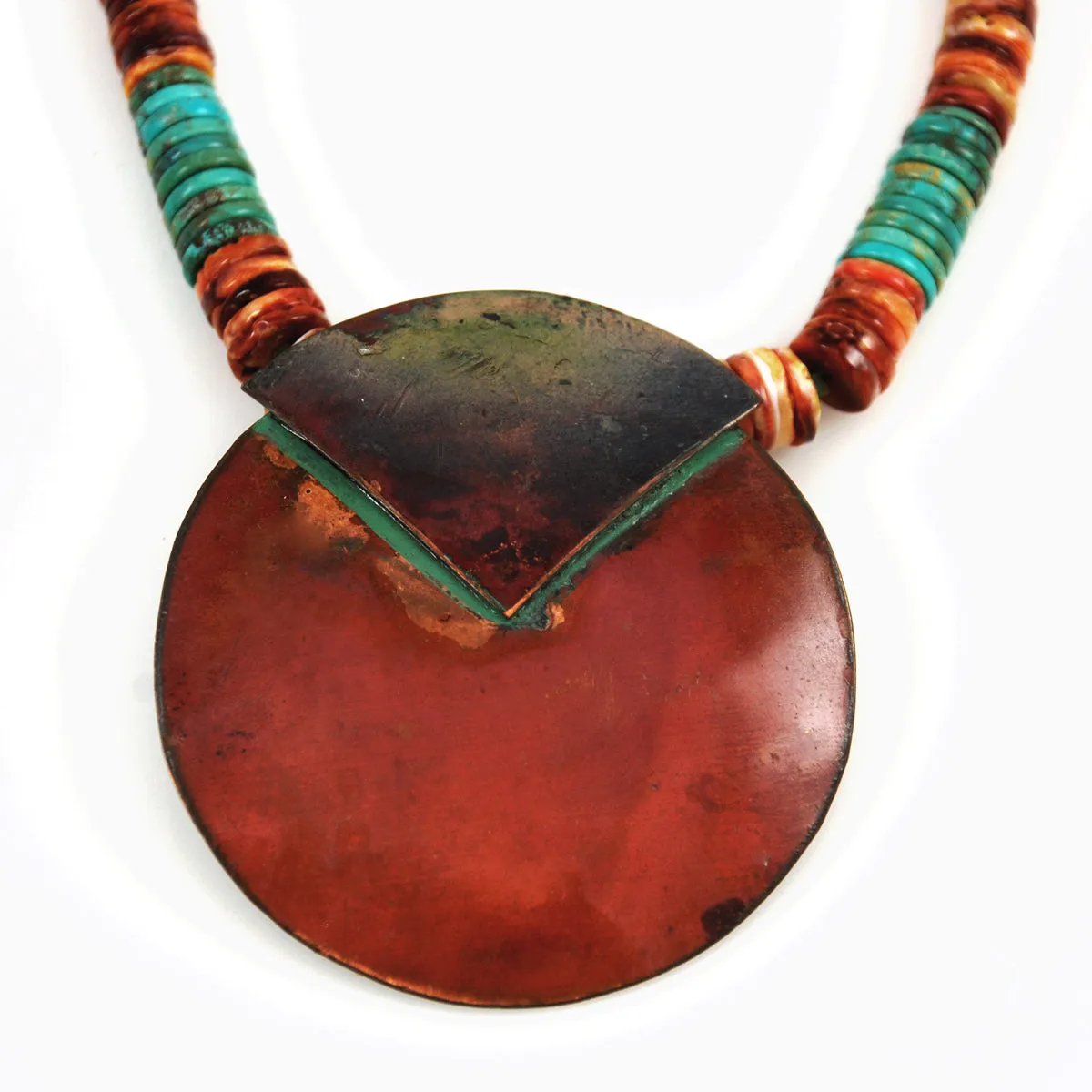 Spiny Oyster Shell & Turquoise Necklace Artisan