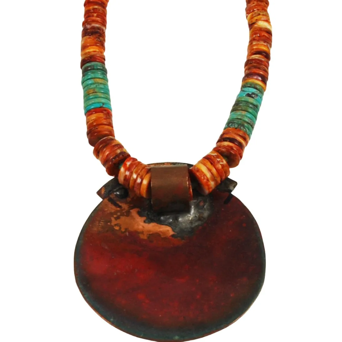 Spiny Oyster Shell & Turquoise Necklace Artisan