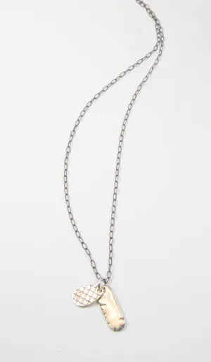 Sterling Silver Antique Look Allah Tag Necklace - FINAL SALE