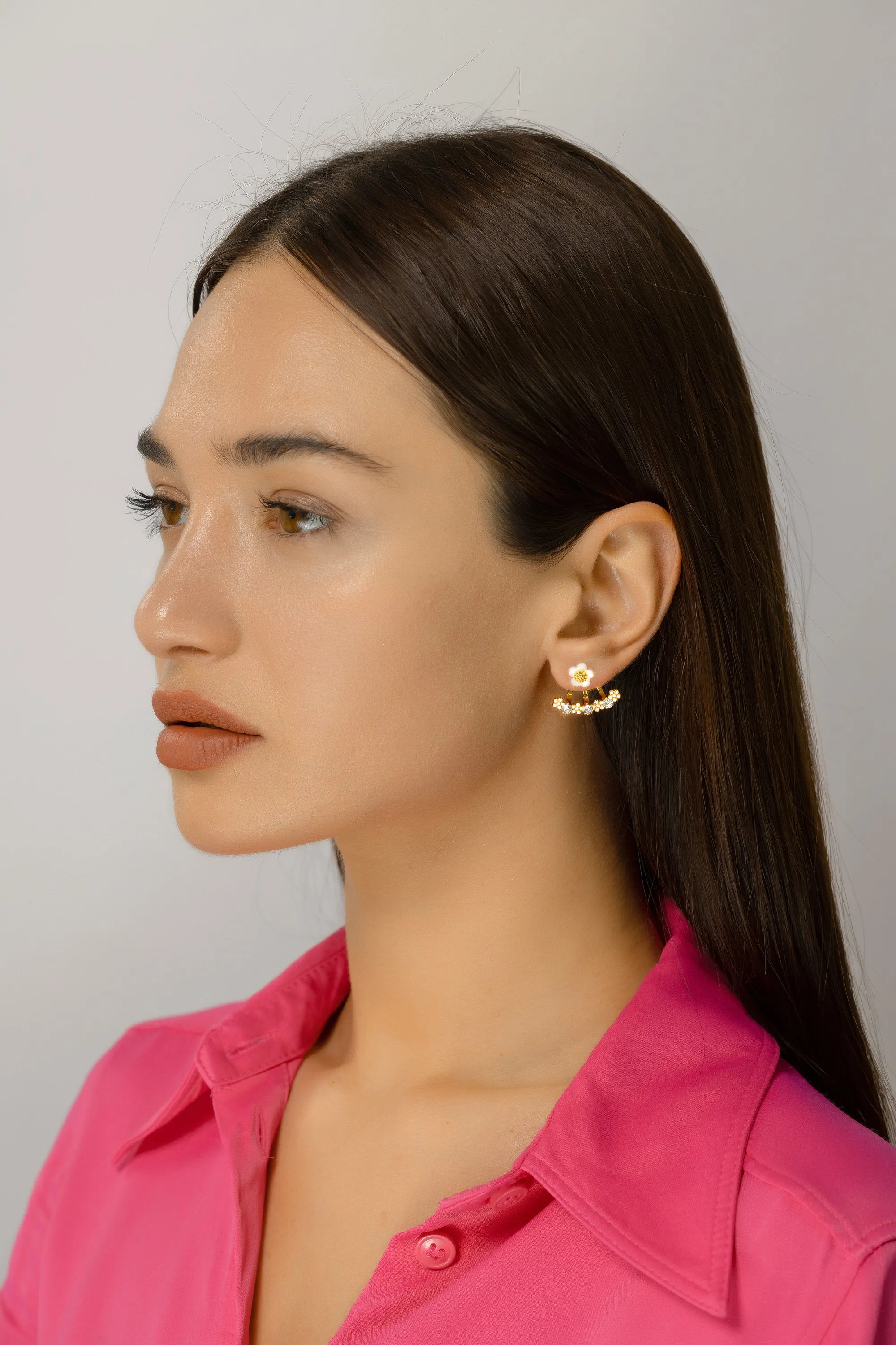 Studs with Tiny Flowers
