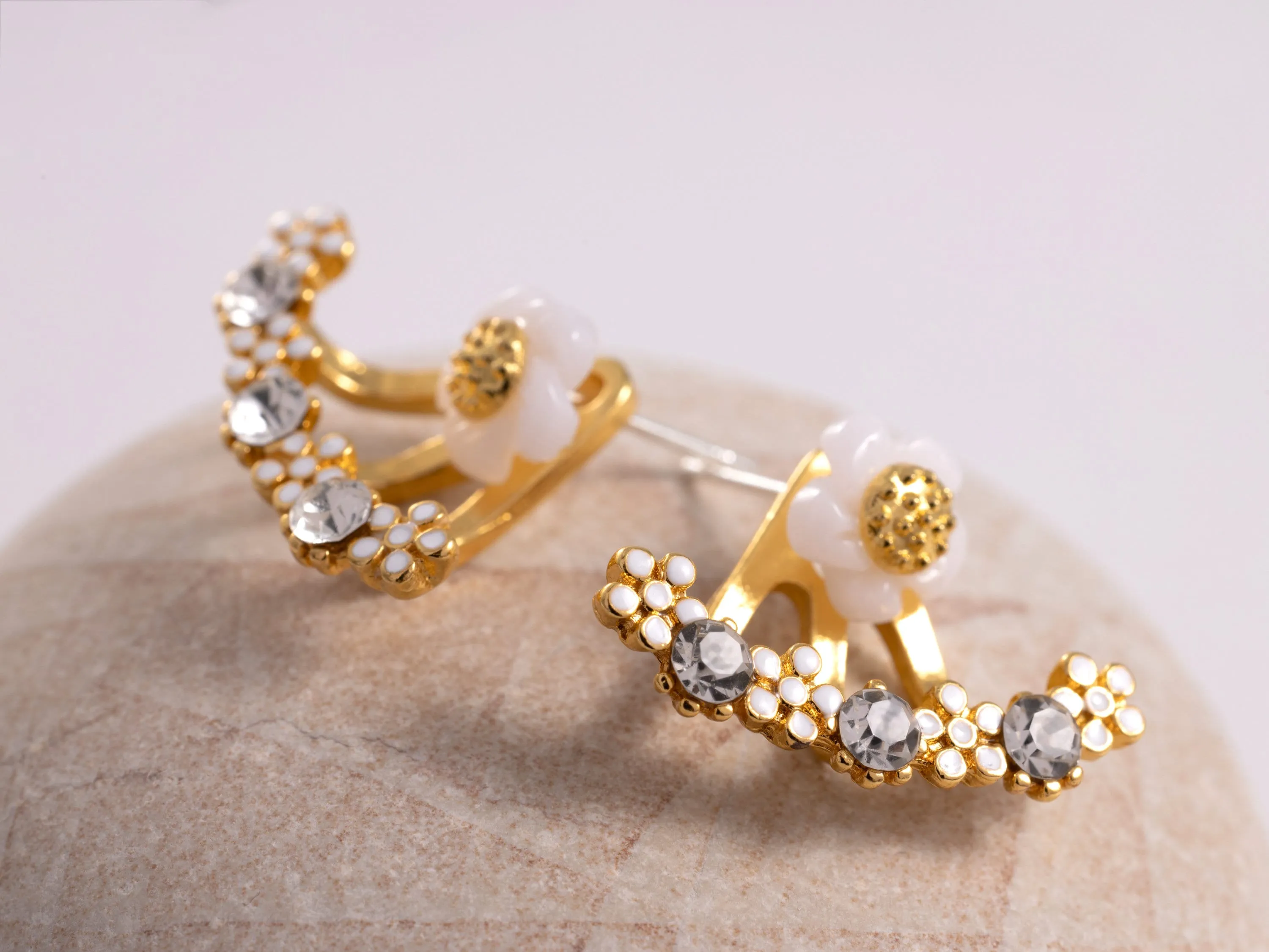 Studs with Tiny Flowers
