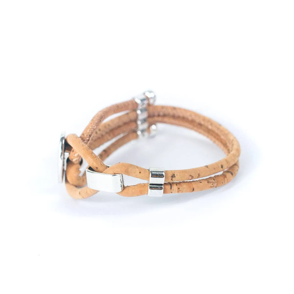 Sustainable Staple: 3mm Round Cork Bracelet (Available in Wholesale Lots)