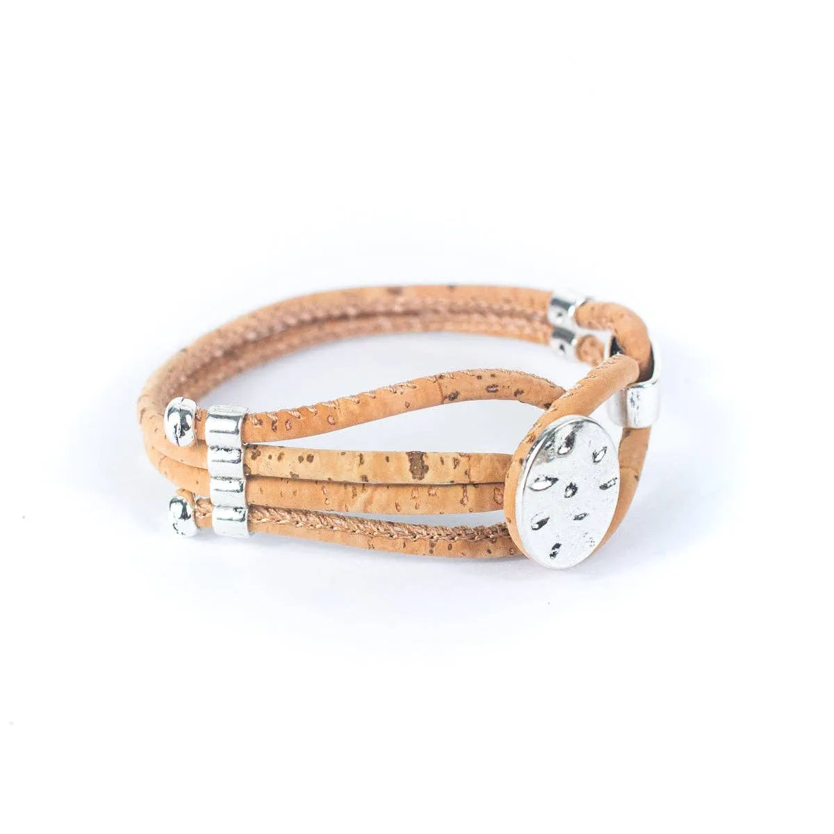 Sustainable Staple: 3mm Round Cork Bracelet (Available in Wholesale Lots)