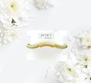 The Gold "Calypso" Single Strand Bracelet - Zstacks