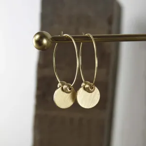 Theia Dot Hoop Earrings. Gold plating. Danish Copenhagen