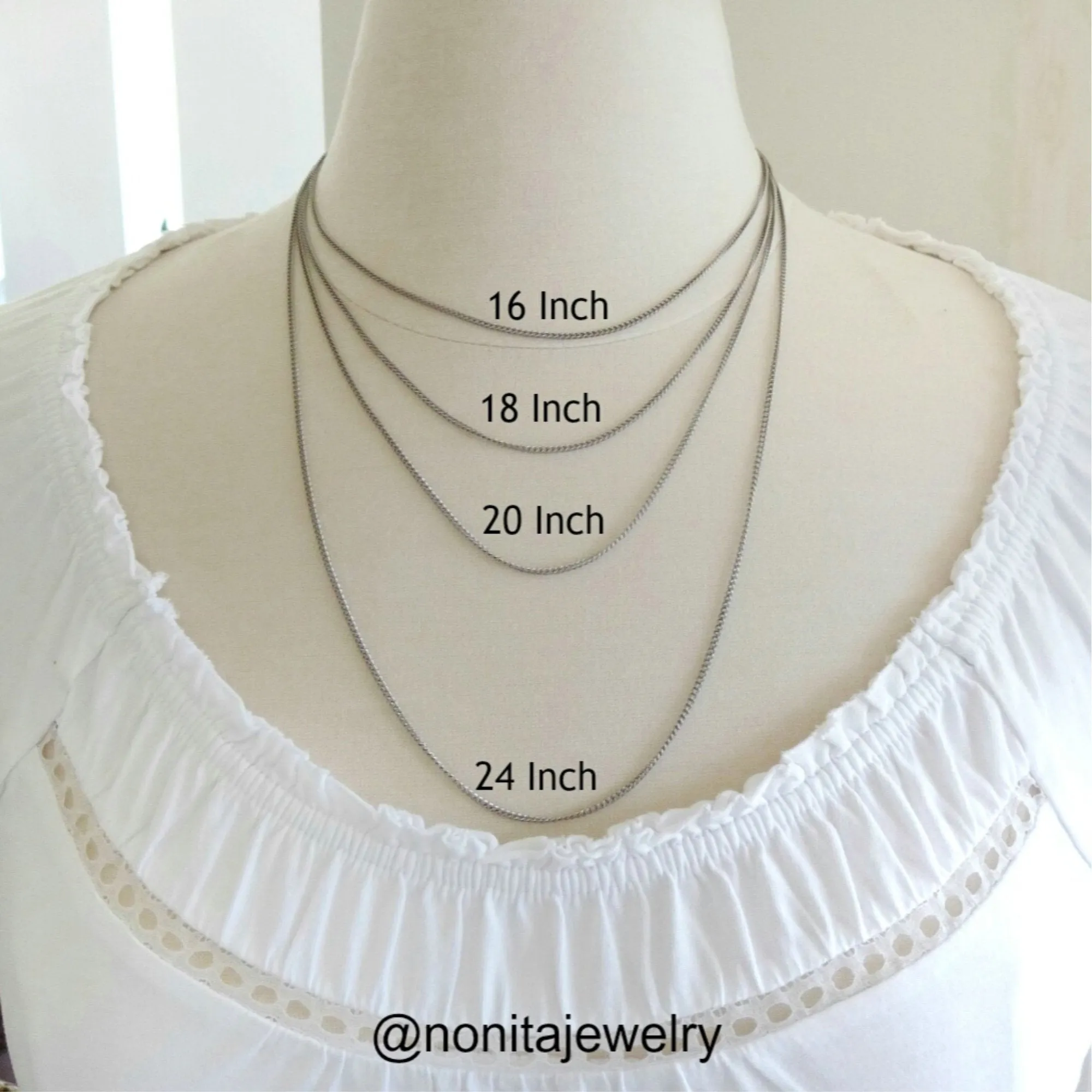 Titanium Tiny Teardrop Necklace