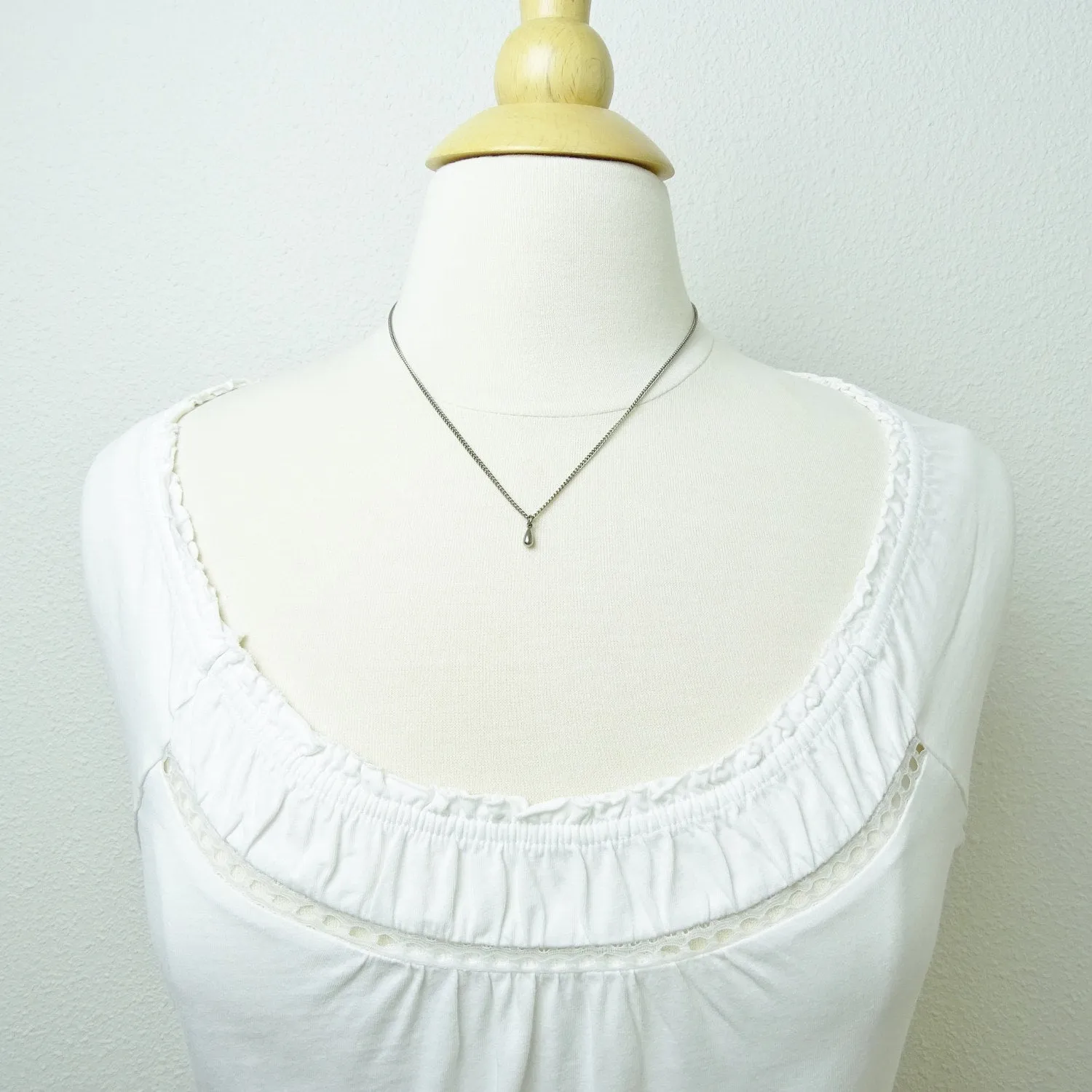 Titanium Tiny Teardrop Necklace