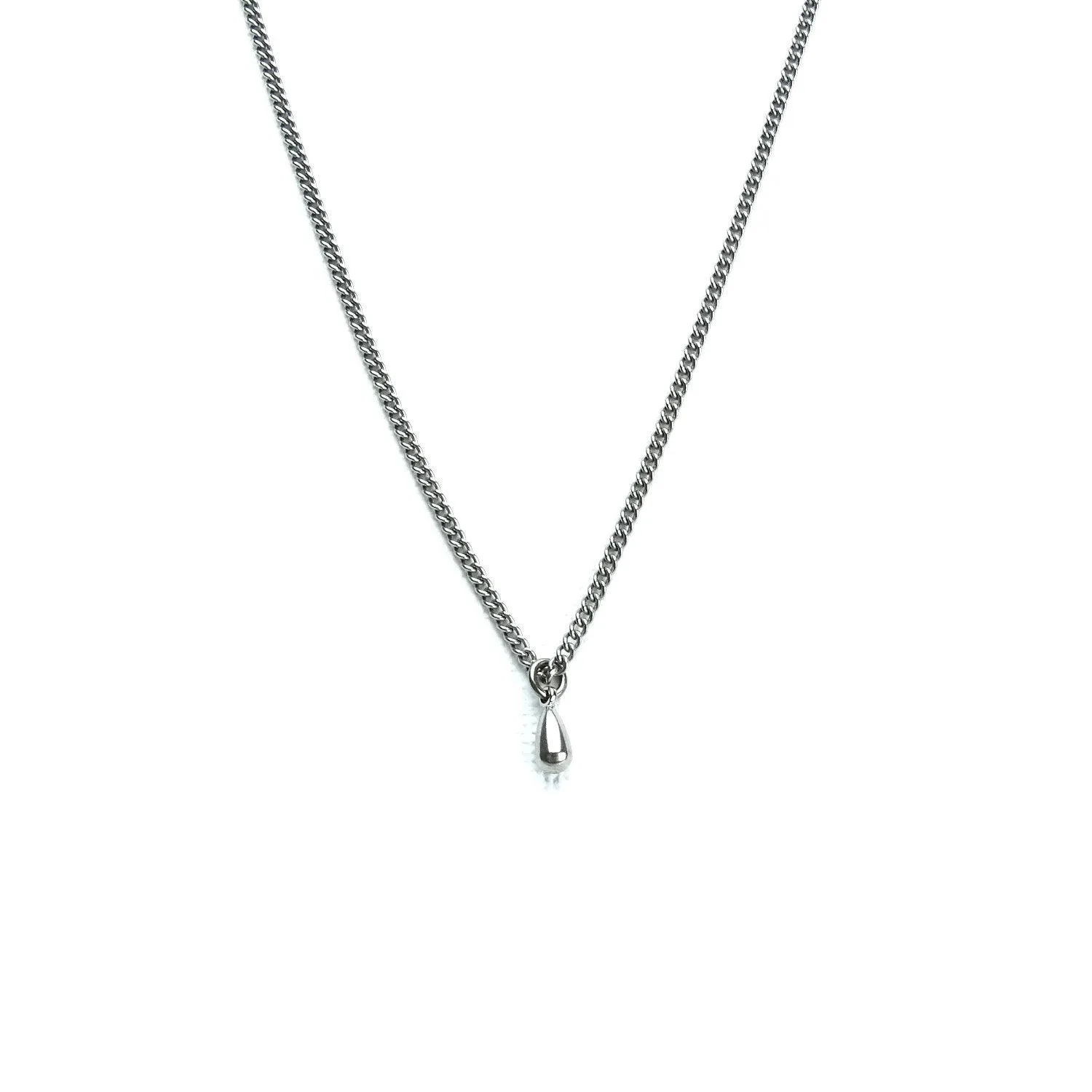 Titanium Tiny Teardrop Necklace
