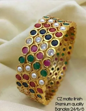 Trendy AD Bangles  - SHJ1057