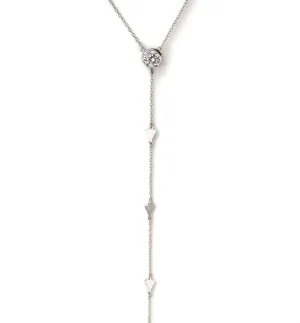 Triangle Lariat Necklace