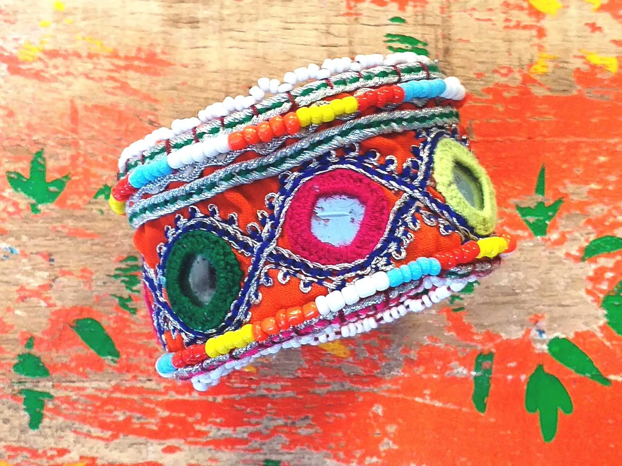 Tribal Beaded Cuff