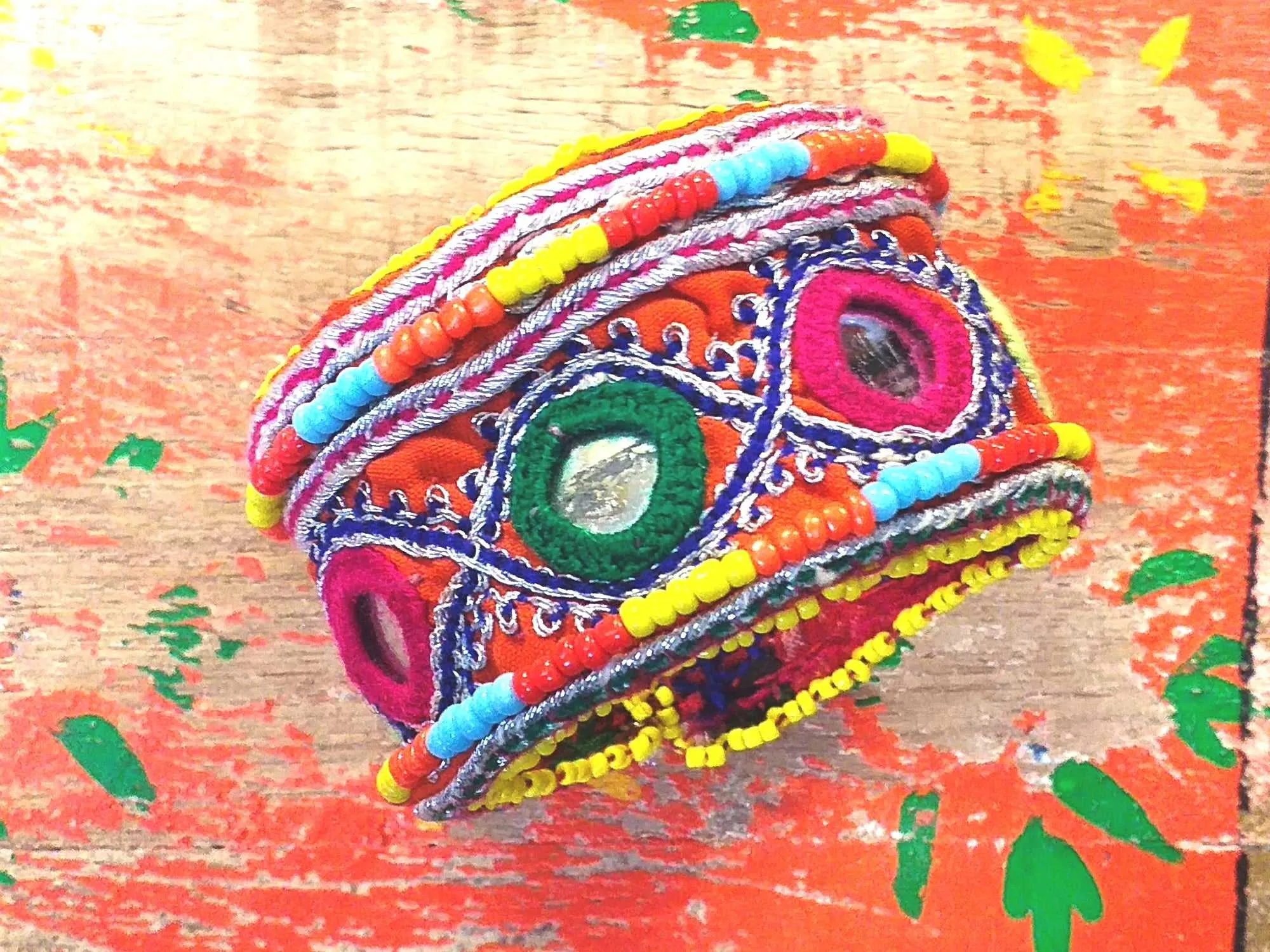 Tribal Beaded Cuff