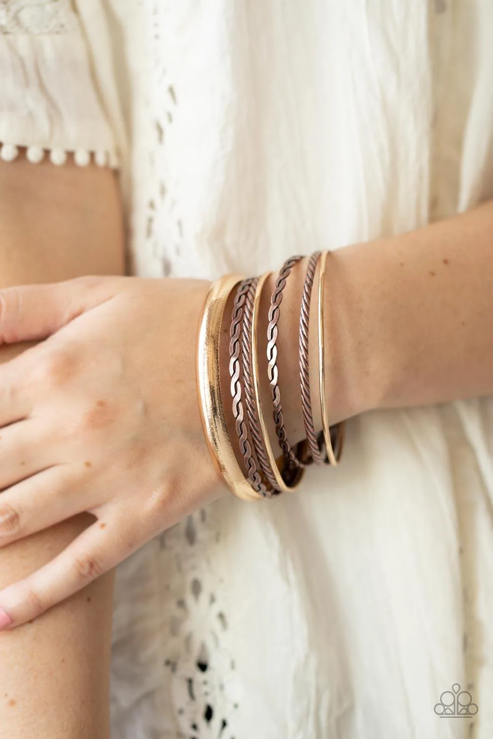 Trophy Texture - Multi Bracelet-Paparazzi